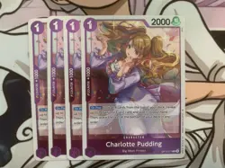 4x One Piece TCG Charlotte Pudding OP12-071 Rare English Legacy of the Master NM - Image 1