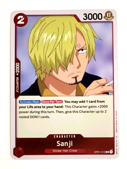 Sanji - OP01-013 R - Rare - Foil - Romance Dawn - One Piece_10 - Image 1