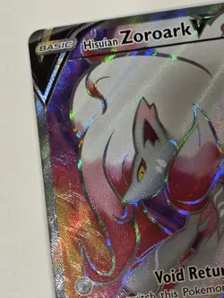 Pokemon Hisuian Zoroark V Full Art Ultra Rare SWSH297 Black Star Promo NM Card - Image 4