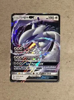 2018 Pokemon Lost Thunder Lugia GX Holo Card 159/214 - Image 1