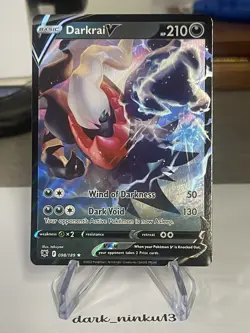 #10 Darkrai V 098/189 Swsh10: Astral Radiance Holo Pokemon card TCG - Image 1