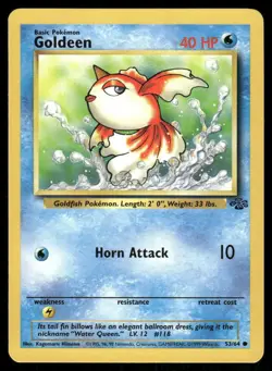 Goldeen 1999 Jungle WOTC Vintage Pokemon Card 53/64 (LP-NM) - Image 1