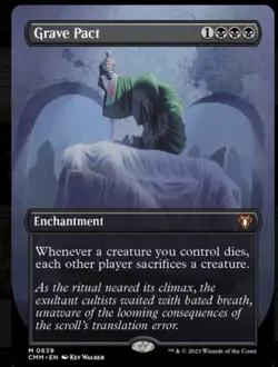 Magic the Gathering Grave Pact RegularCard Borderless, Commander Masters 639 - Image 1