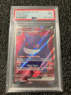 Gengar ex 193/162 SV05 Temporal Forces PSA 9 Ultra Rare Pokemon Card - Image 1