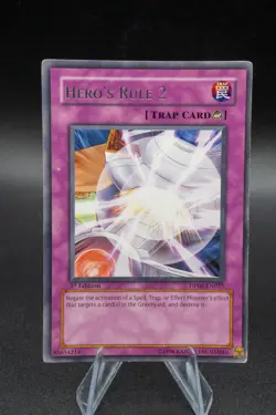 Yu-Gi-Oh Card - DP06-EN025 - HERO'S RULE 2 (rare) [1st Edition] - VLP Light Play - Image 1