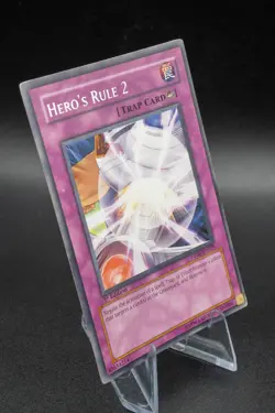 Yu-Gi-Oh Card - DP06-EN025 - HERO'S RULE 2 (rare) [1st Edition] - VLP Light Play - Image 2