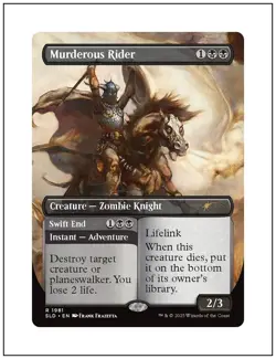1x Murderous Rider, Frank Frazetta Secret Lair, Borderless Art, MTG NM - Image 1