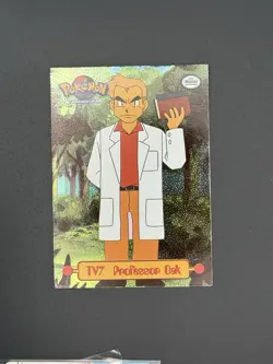 Pokemon Topps TV Animation Edition Holo Professor Oak TV7 Puzzle Card - Image 1