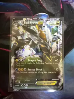 Pokemon TCG Black Kyurem EX 100/113 Legendary Treasures Ultra Rare Holo Card - Image 1