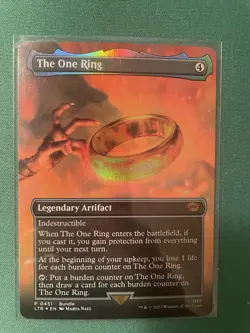 MTG LTR Lord of the Rings Mount Doom Scene Set the One Ring FOIL 448-451 - Image 2
