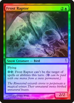 Frost Raptor FOIL Coldsnap HEAVILY PLD Blue Common MAGIC GATHERING CARD ABUGames - Image 1
