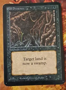 Mtg Alpha Evil Presence - Image 1