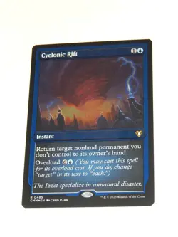 MTG Magic The Gathering Cyclonic Rift Foil Etched Commander Masters NM MINT! - Image 1