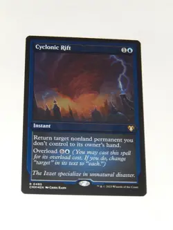 MTG Magic The Gathering Cyclonic Rift Foil Etched Commander Masters NM MINT! - Image 2