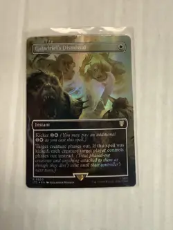Galadriel's Dismissal NM BORDERLESS FOIL MTG! LOTR - Image 1