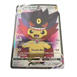 M Gengar Pikachu VCOS 026/055 Pokemon TCG Fan Art Cosplay Textured Near Mint - Image 1