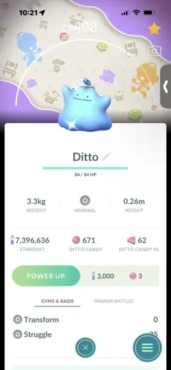 Pokemon Go Shiny Ditto Hat ( Background) - Image 1