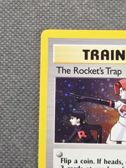 2000 Pokemon The Rocket's Trap 19/132 Team Rocket Holo Rare Trainer WoTC Vintage - Image 3