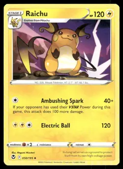 Pokemon TCG Pokemon Raichu Raichu Uncommon Regular - Image 1