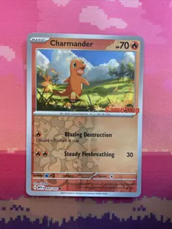 Pokemon Card Charmander GAMESTOP STAMPED 004/165 NOT SEALED Near Mint - Image 1