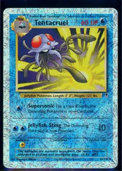 Pokemon LEGENDARY COLLECTION - #66/110 Tentacruel - Reverse Holo - ENG - Damaged - Image 1