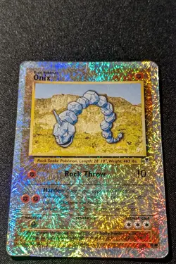 Pokemon LEGENDARY COLLECTION - #84/110 Onix - Reverse Holo - ENG - Damaged - Image 4