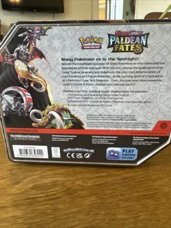 Pokemon TCG: Scarlet & Violet Paldean Fates Tin - Iron Treads - SEALED New - Image 3