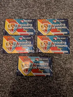 Pokemon Play! Prize Pack Series One (1) Booster Pack Sealed SPANISH X 5 - Image 1