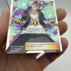 Pokemon Guzma 143/147 Full Art Ultra Rare Holo Burning Shadows LP - Image 2
