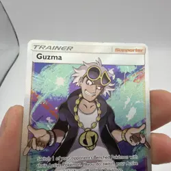 Pokemon Guzma 143/147 Full Art Ultra Rare Holo Burning Shadows LP - Image 3