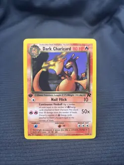 Pokemon TCG WOTC Team Rocket 1st Edition Dark Charizard 21/82 Non-Holo. NM - Image 1