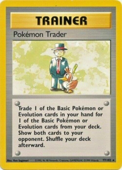 Pokemon TCG - Pokemon Trader - 77/102 - Rare - Base Set Unlimited [Near Mint] - Image 1
