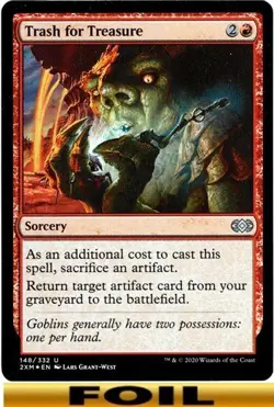 1x - Trash for Treasure - FOIL - Double Masters - UC NM MTG - Image 1