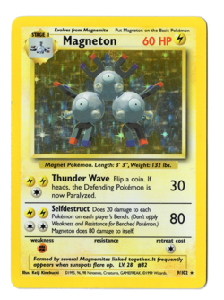 Magneton 009/102 Base Set Holo LP Pokemon wotc - A - Image 1