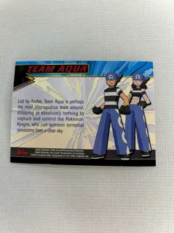 2003 TOPPS POKEMON ADVANCED #2 TEAM AQUA FOIL RARE / VINTAGE - Image 2