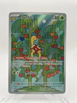 2025 Pokemon Mega Evolution Shuckle RC Illustration Rare #136/132 - Image 1