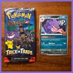 2024 POKEMON TRICK OR TRADE 057 GENGAR COSMOS HOLO - Image 1