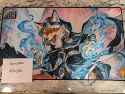 Foil MTG Playmat - Gen Con 2024 Exclusive Jace, the Mind Sculptor (Bloomburrow) - Image 1