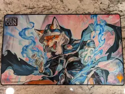 Foil MTG Playmat - Gen Con 2024 Exclusive Jace, the Mind Sculptor (Bloomburrow) - Image 2