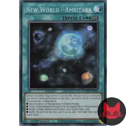 Yugioh New World - Amritara DUNE-EN055 Super Rare 1st Edition NM - Image 1