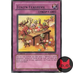 Yugioh Token Feastevil TLM-EN057 Rare 1st Edition LP - Image 1