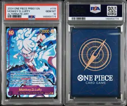 2024 ONE PIECE PRB01-PREMIUM BOOSTER ALTERNATE ART #119 MONKEY D. LUFFY PSA 10 - Image 3