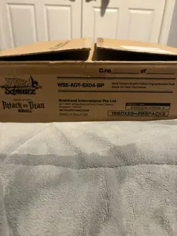 Weiss Schwarz Attack On Titan Final Season Booster Box 1st Edition Case (open) - Image 5