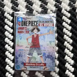 Bandai One Piece CCG Monkey.D.Luffy P-055 US Voyage Promo Character Card - Image 1