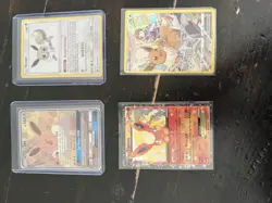 HIGH END Pokemon TCG 4 Card Lot Eevee, Flareon, Eevee GX Basic & GX - Image 1