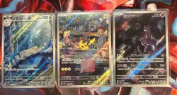 3x Japanese Pokemon TCG 151 AR card lot Dragonair, Mewtwo, pikachu - Image 1