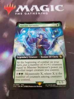 Mtg. Maester Seymour. Extended Art. Commander: Final Fantasy. Pack Fresh - Image 1
