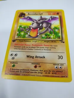 MINT Pokemon Card - Aerodactyl Fossil 16/62 Rare 1st Edition vintage - Image 1