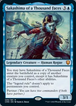 MTG English Sakashima of a Thousand Faces NM Normal Commander Legends - Image 1