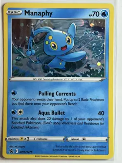 Manaphy SWSH: Sword & Shield Promo Cards SWSH275 NM Pokemon Card - Image 1